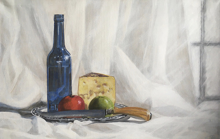 Blue bottle, Apple and Cheese