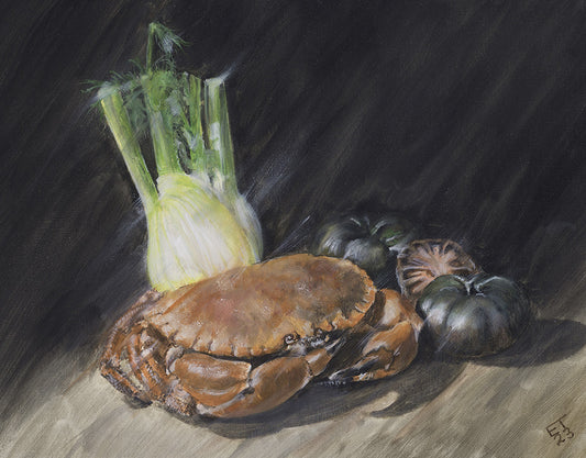 Crab Bisque - Original Oil Painting